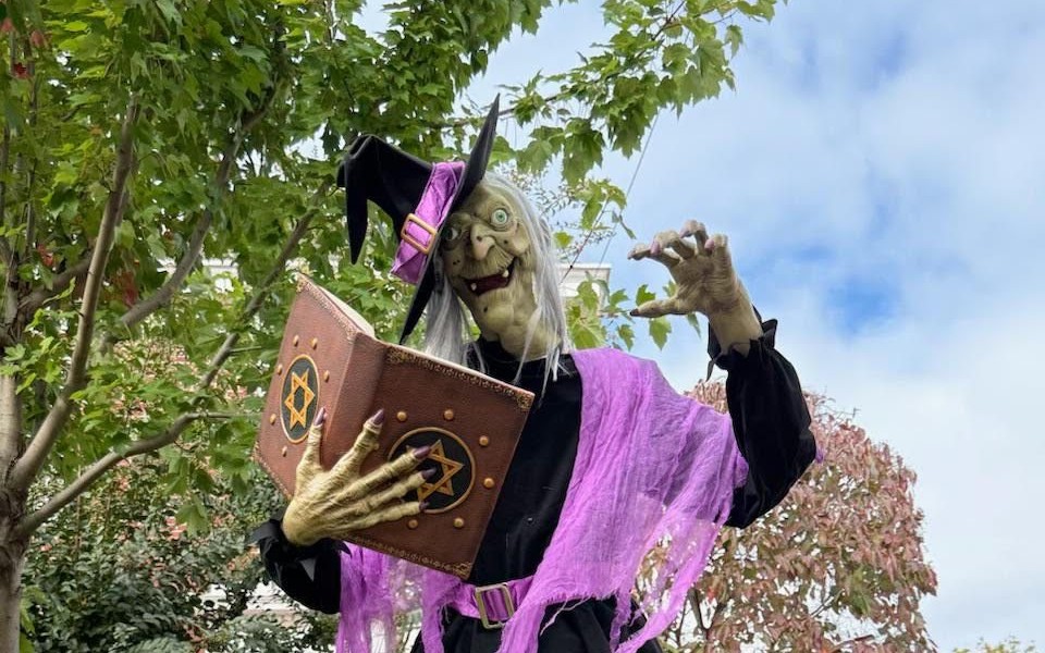 Amazon selling scary $219 Halloween witch with Star of David spell book: ‘The oldest antisemitic smear’
